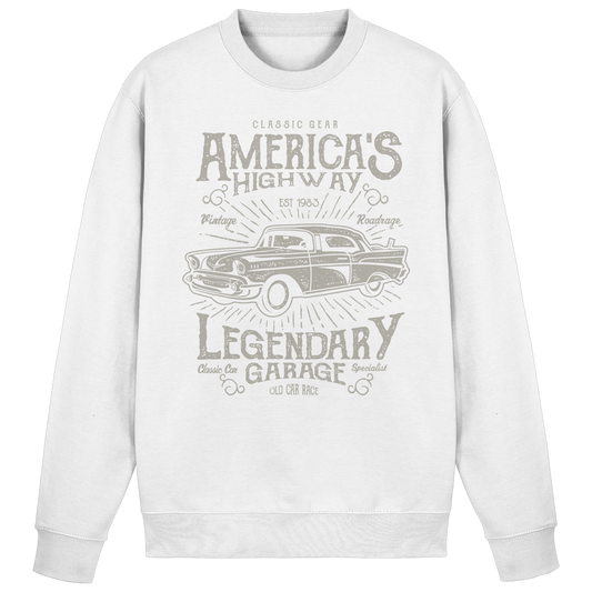 Americas Highway Legendary Garage - Premium Sweatshirt