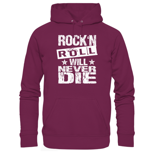 Rock n Roll will never die - Premium Hoodie