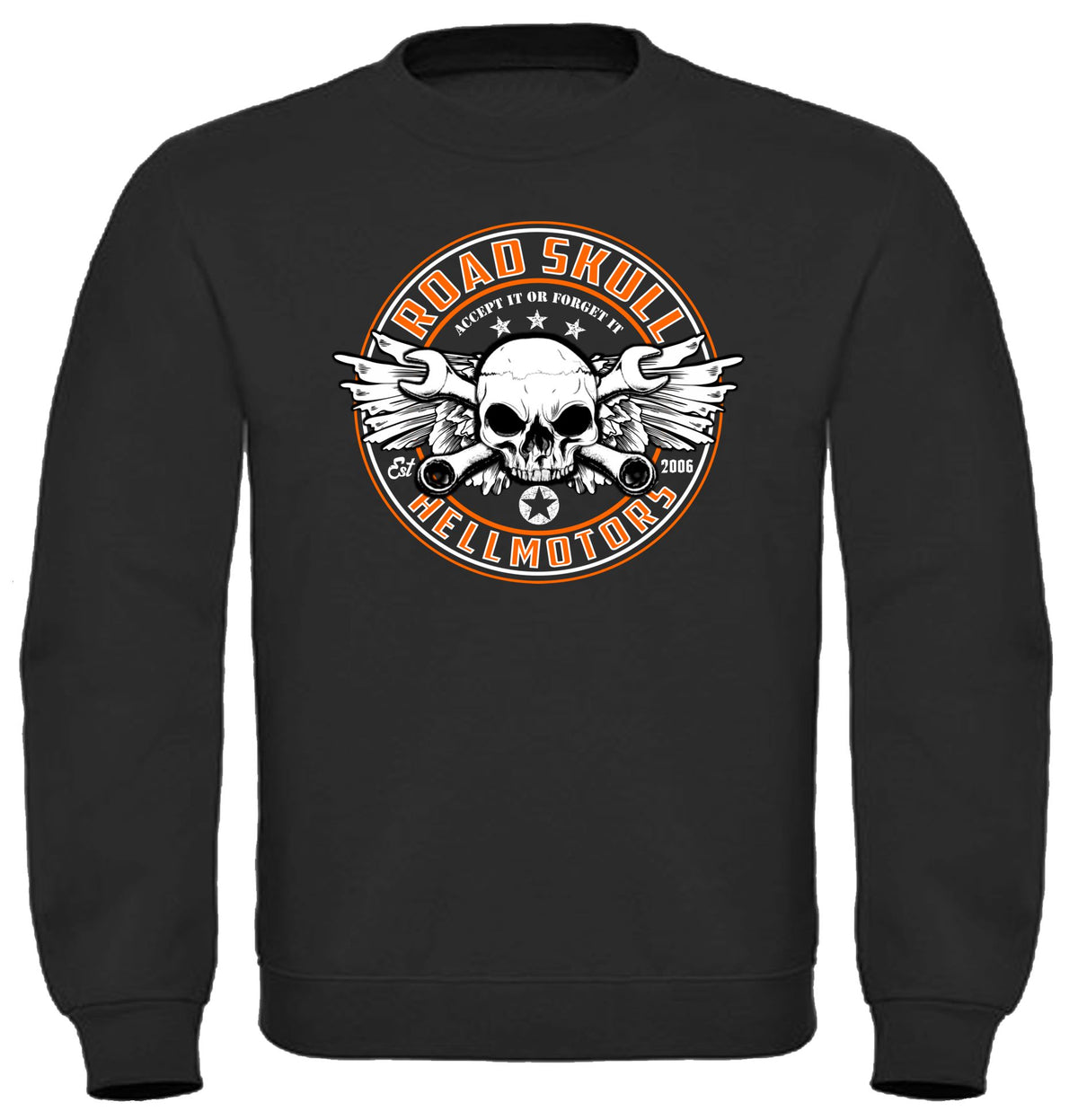 Road Skull farbig - Sweatshirt