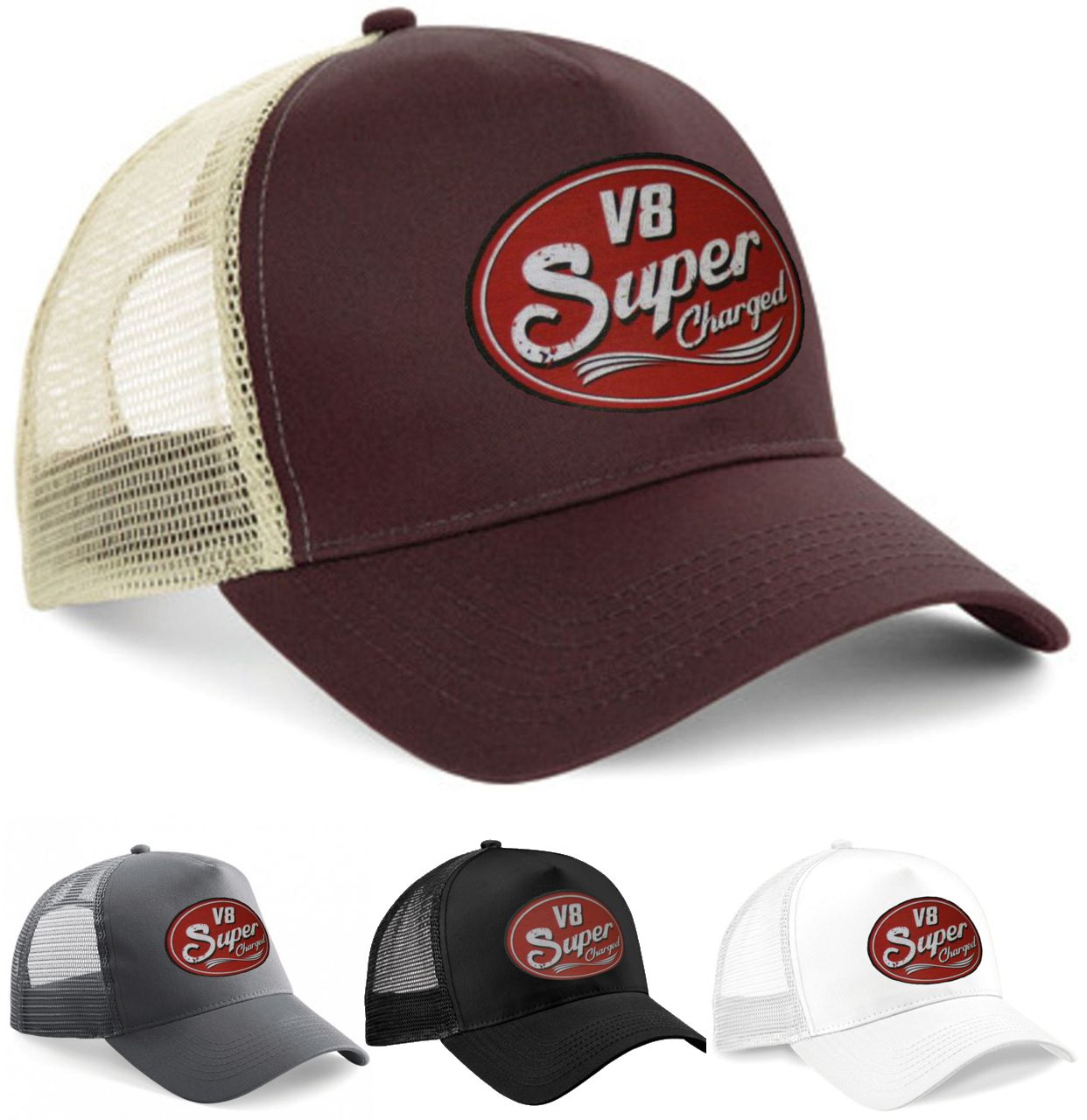 Trucker Cap Super Charged V8