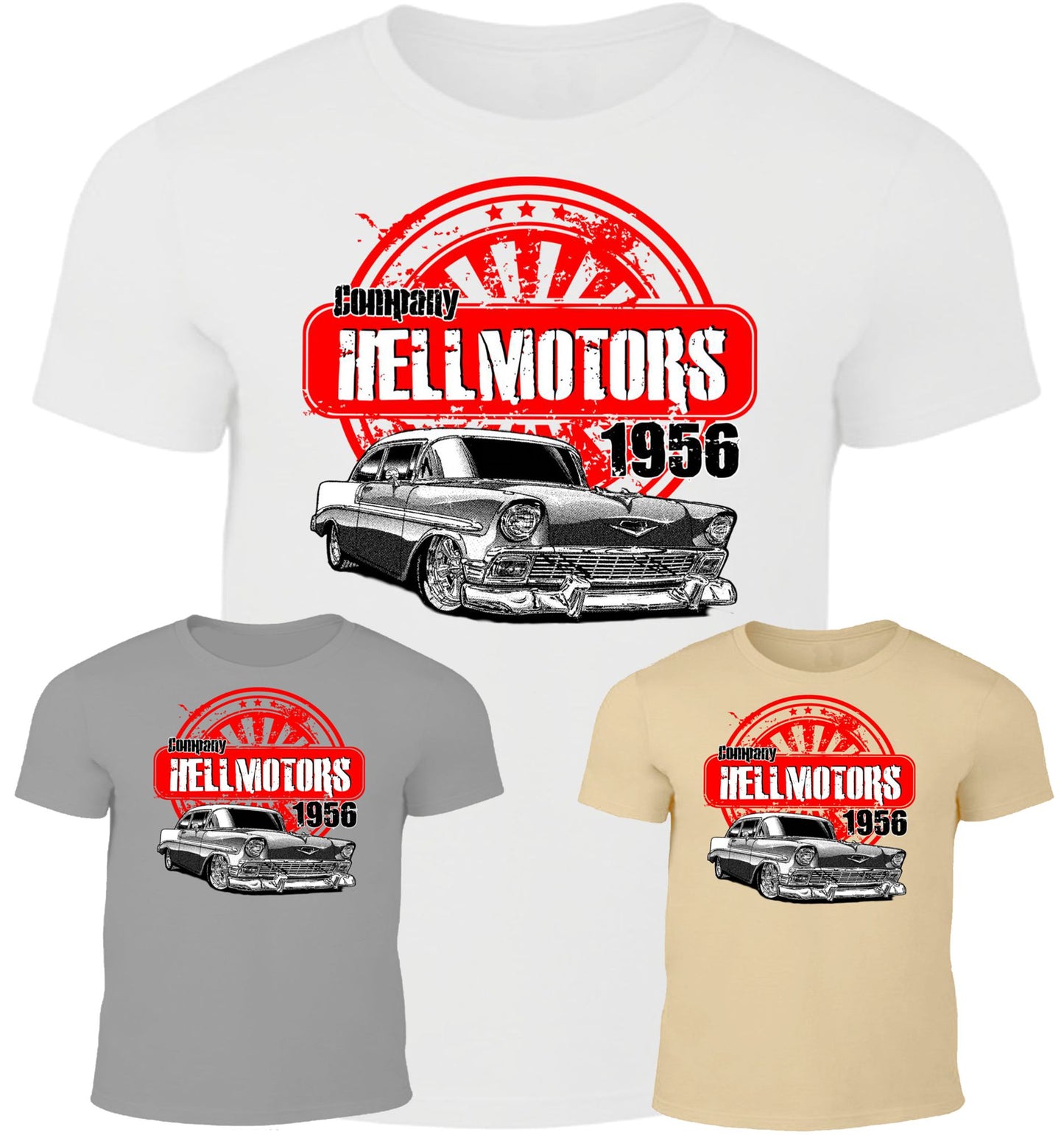 Chevy 56 farbig- Herren Shirt