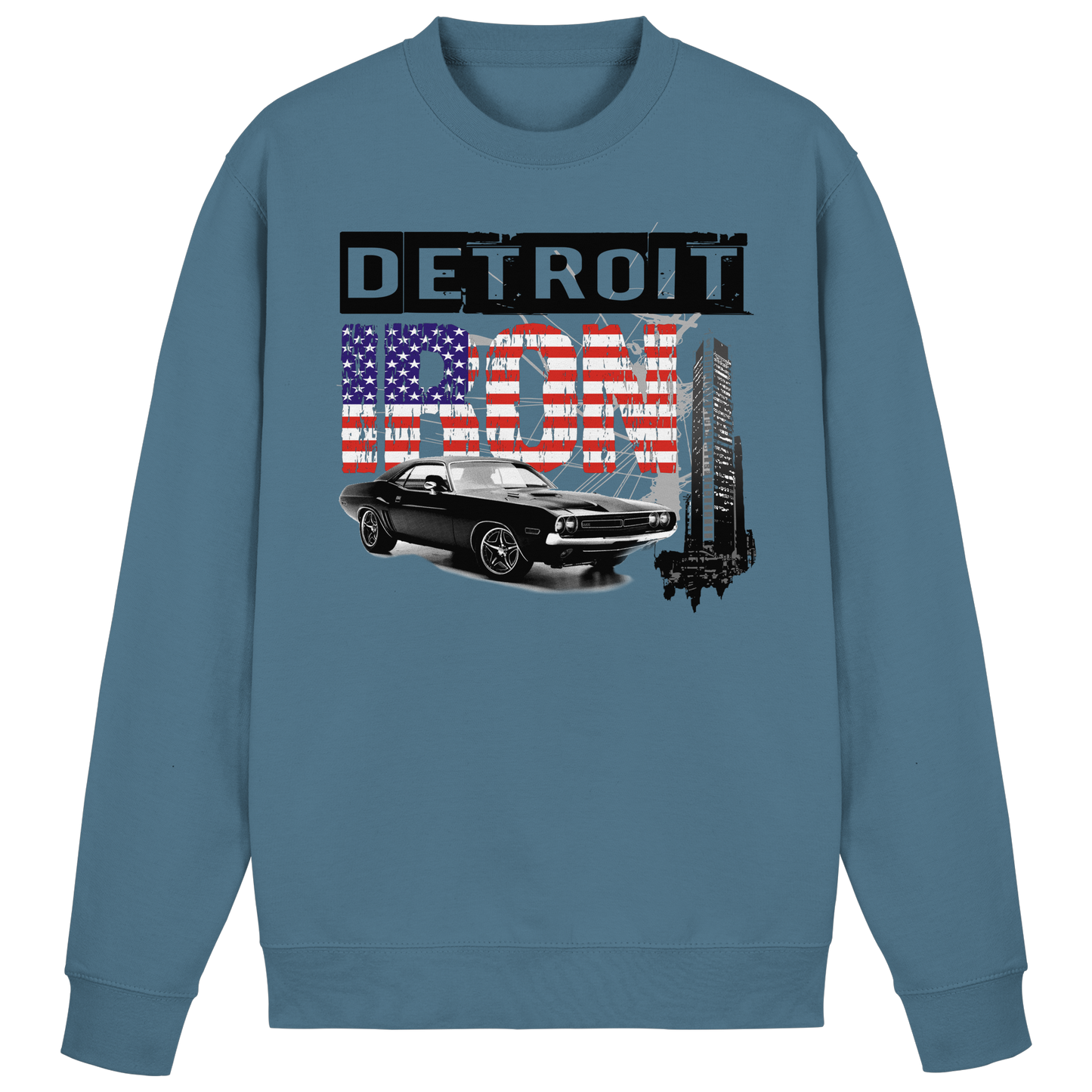 Muscle Car Sweater Detroit – Vintage US Car Sweatshirt | HELLMOTORS