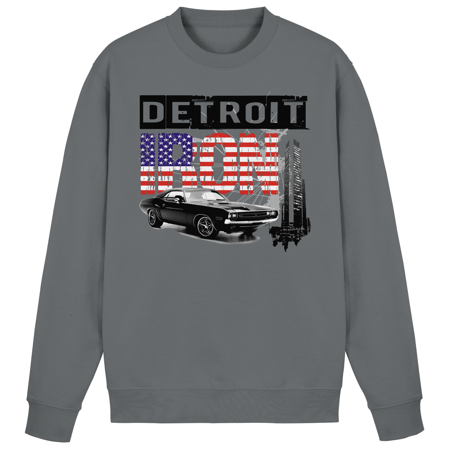 Muscle Car Sweater Detroit – Vintage US Car Sweatshirt | HELLMOTORS