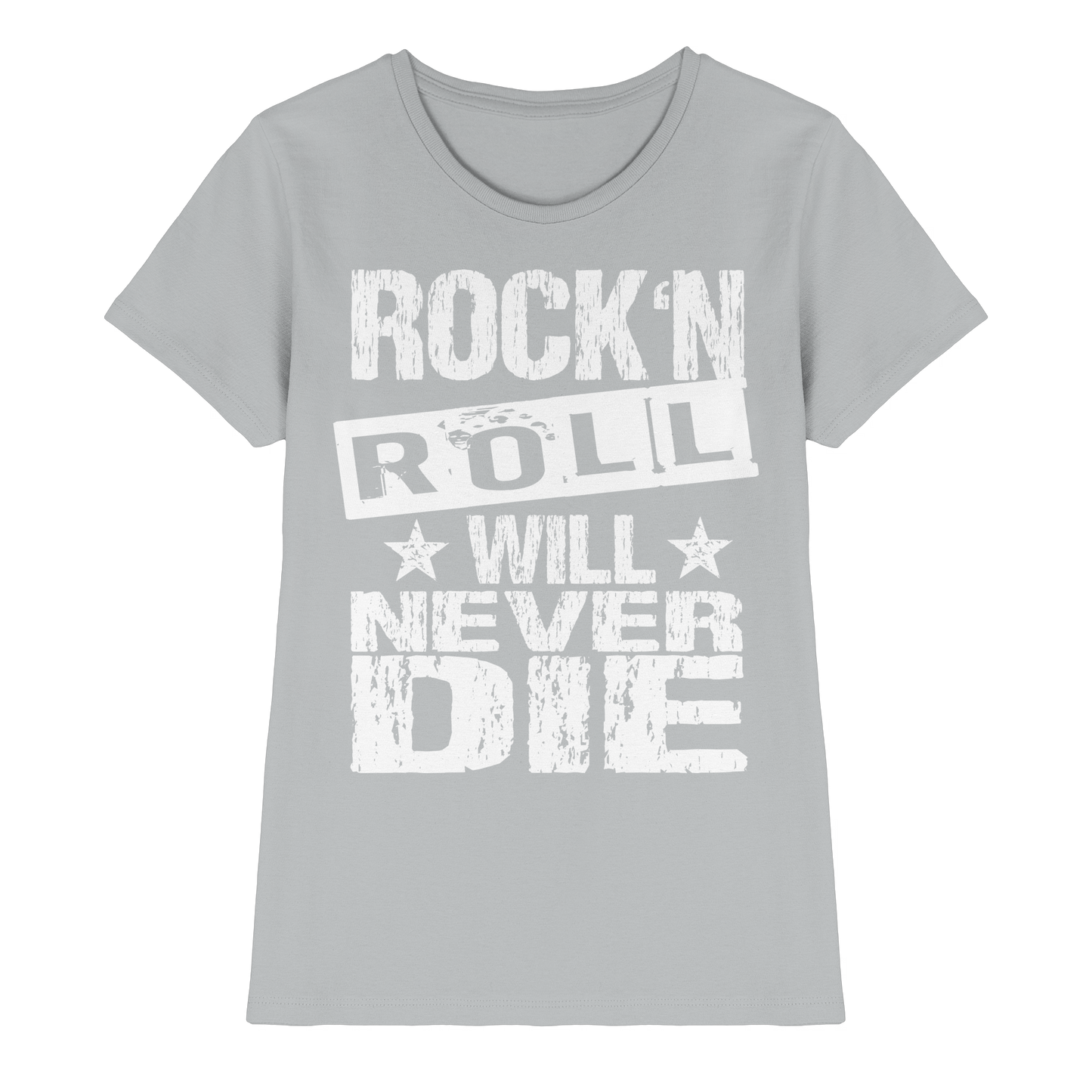 Rock n Roll will never die - Ladies Premium Shirt