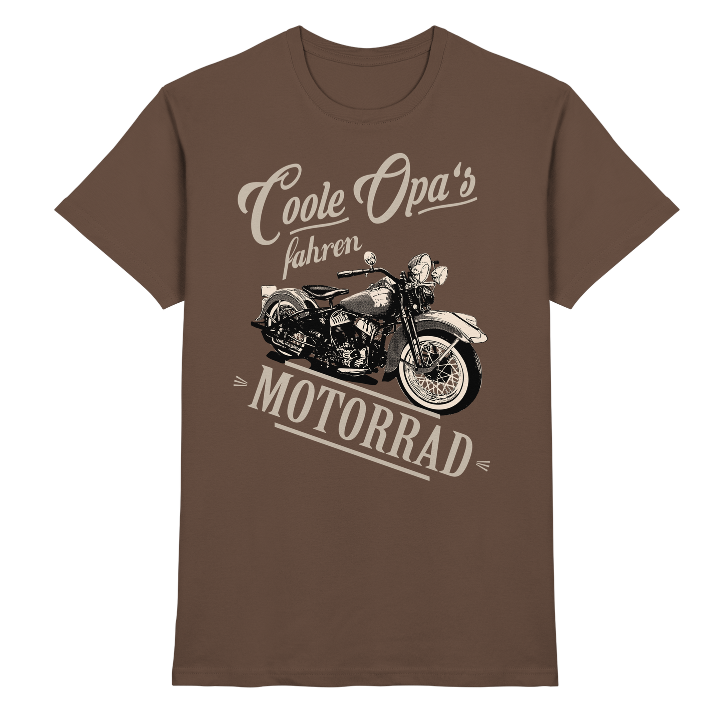 Coole Opas fahren Motorrad - Premium Shirt