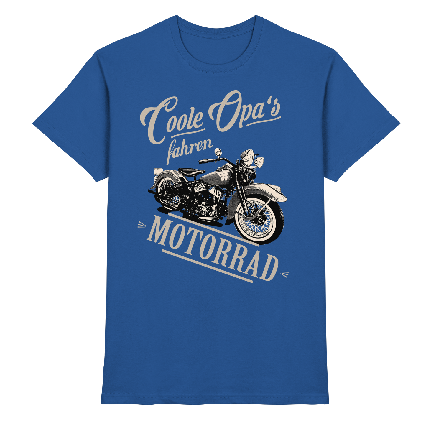 Coole Opas fahren Motorrad - Premium Shirt