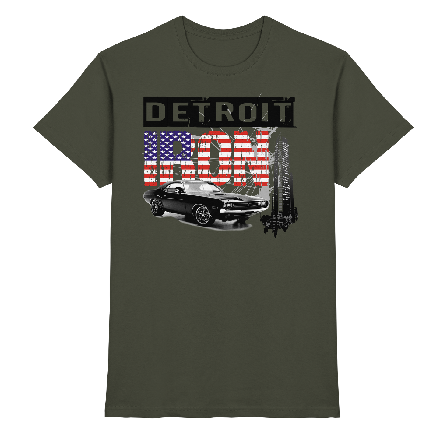 Muscle Car T-Shirt Detroit – Vintage US Car Shirt | HELLMOTORS