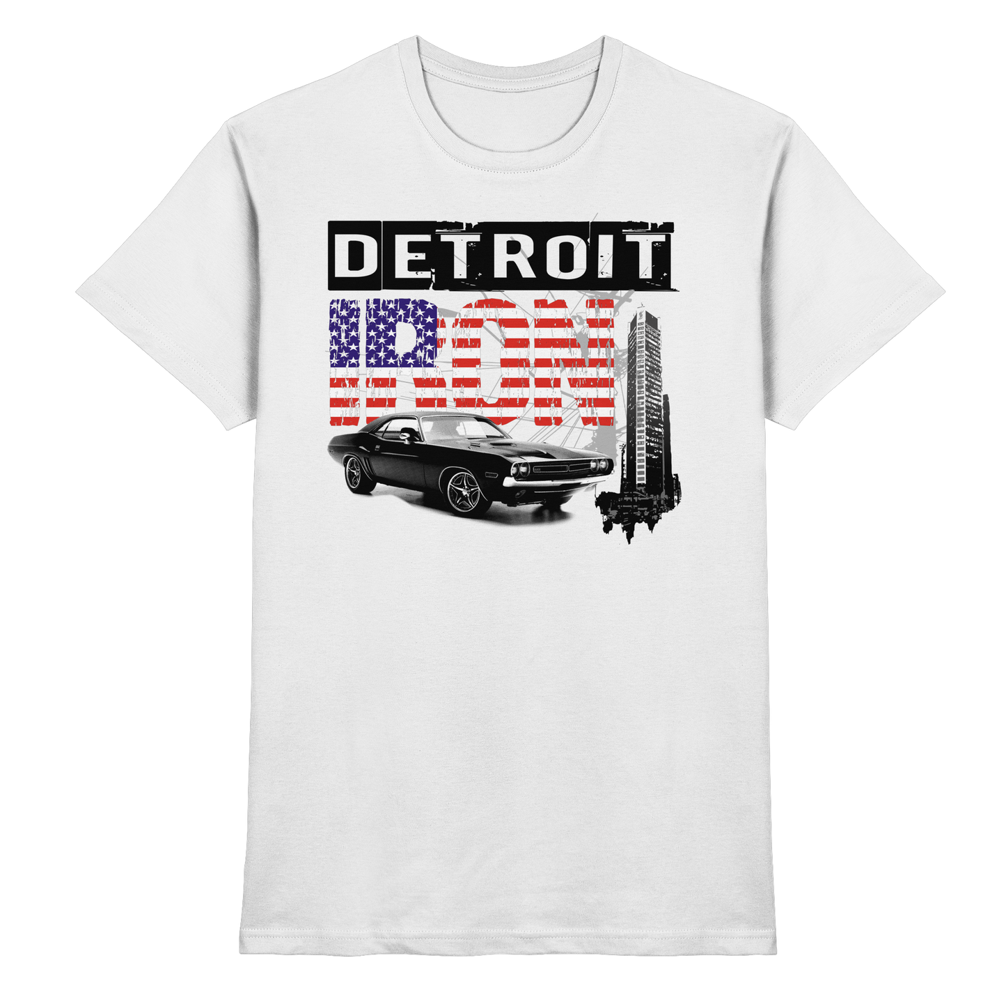 Muscle Car T-Shirt Detroit – Vintage US Car Shirt | HELLMOTORS