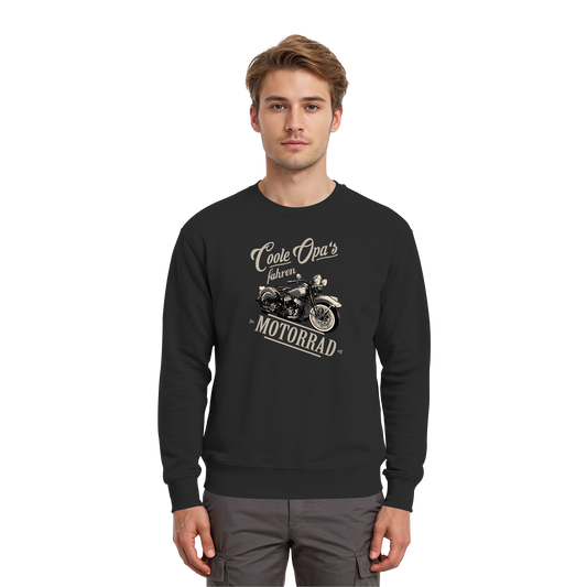 Coole Opas fahren Motorrad - Premium Sweatshirt