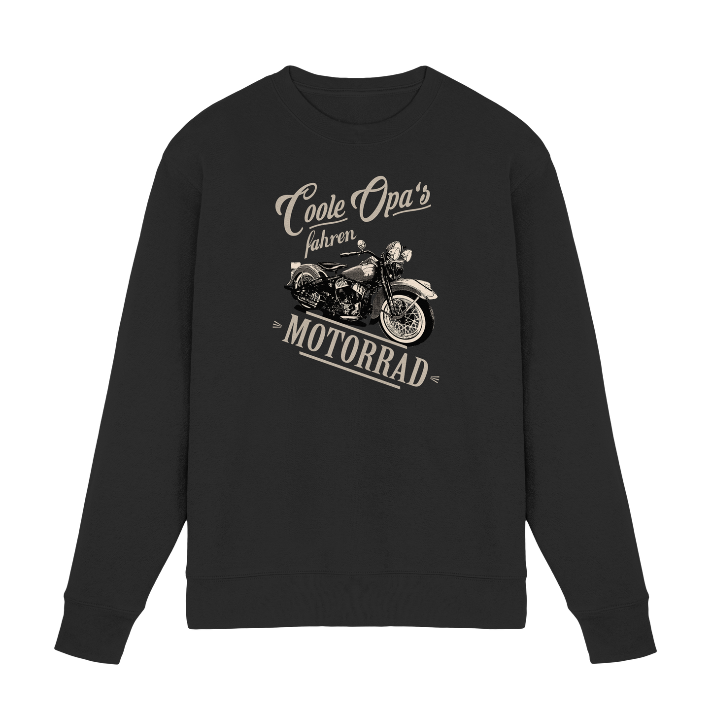 Coole Opas fahren Motorrad - Premium Sweatshirt
