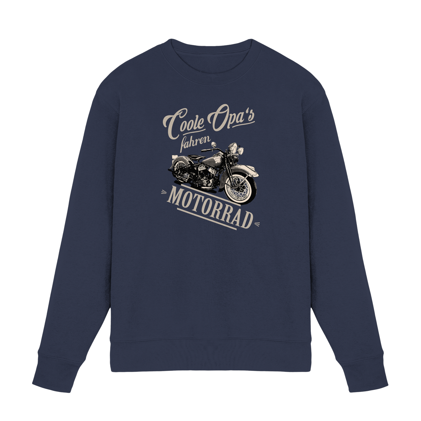 Coole Opas fahren Motorrad - Premium Sweatshirt