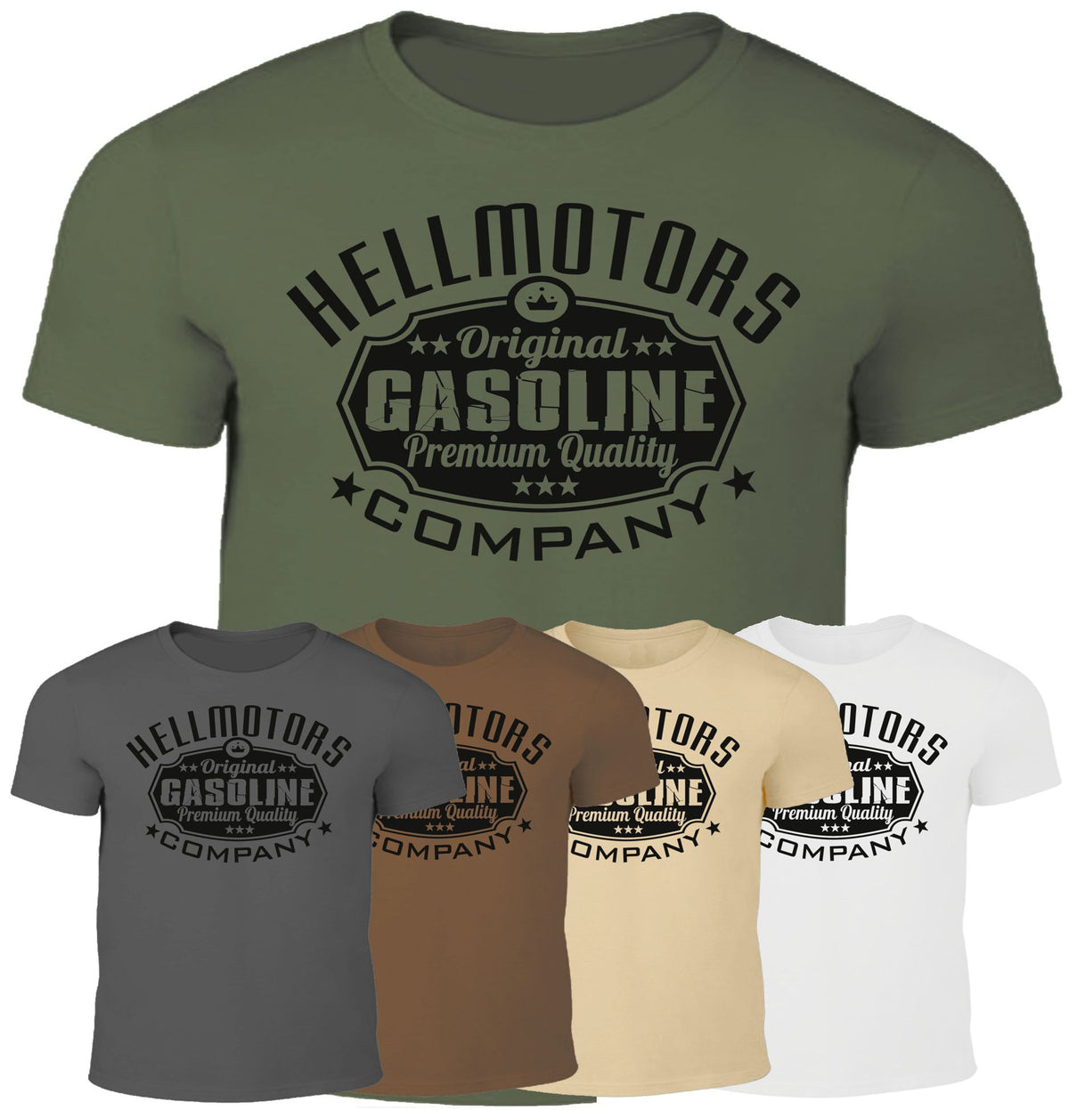 Gasoline farbig- Herren Shirt