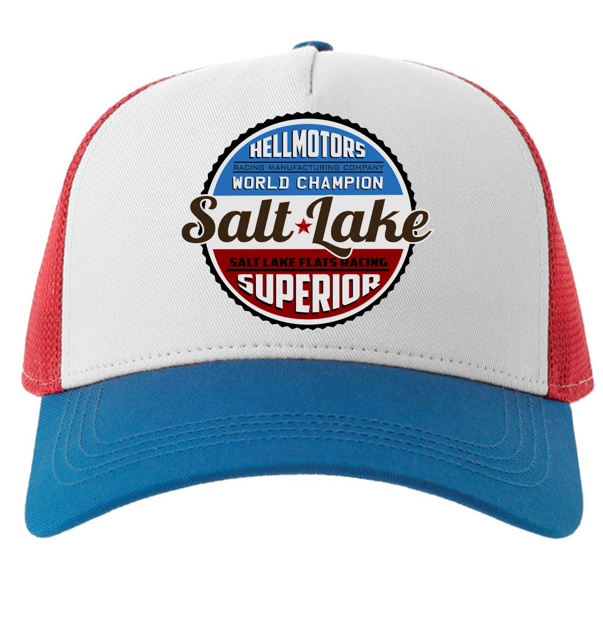 Trucker Cap - Salt Lake Race rot/weiß/blau