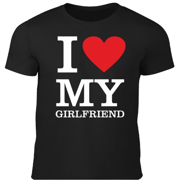 Herren T-Shirt - I love my Girlfriend