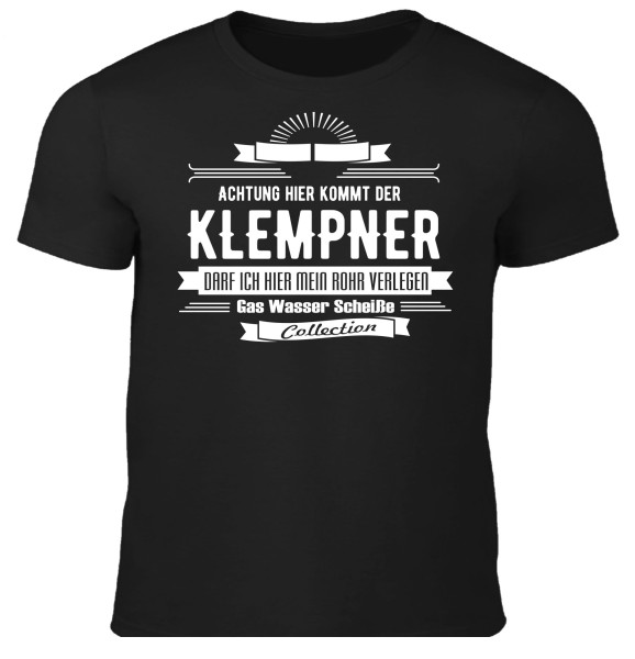 Herren Fun T-Shirt "Klempner"